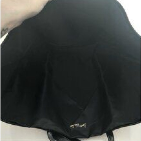 Nwt VICTORIA'S SECRET STRIPED SEQUIN BLACK PINK RED LOGO TOTE - Picture 4 of 13